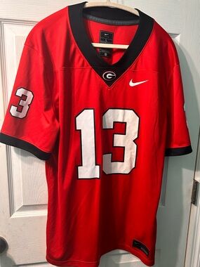 Nike Georgia Bulldogs Red #13 Football Jersey Bennett IV